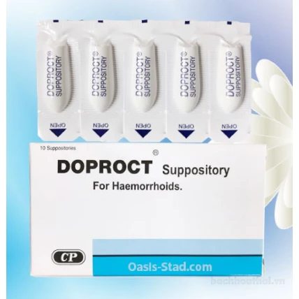 Thuốc đặt trị trĩ Doproct Suppository Haemorrhoid Thái Lan ảnh 7