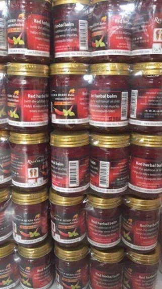 Dầu cù là ớt đỏ Red Colour Herbs Balm Thái Lan ảnh 8