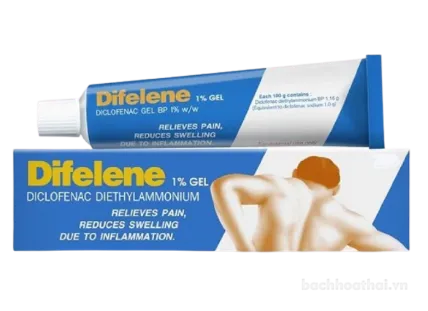 Gel kháng viêm giảm đau cơ xương khớp Difelene Diclofenac Diethylammonium Thái Lan ảnh 1