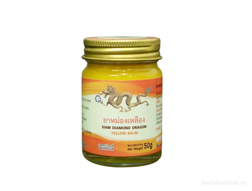 Dầu cù là rồng vàng 22 vị Siam Diamond Dragon Balm 50gr ảnh 14