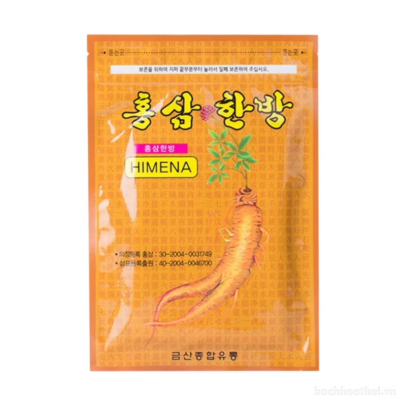 Cao dán hồng sâm trị nhức mỏi HIMENA (gói 20 miếng) ảnh 14