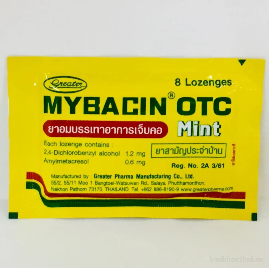 Kẹo ngậm hỗn hợp kẽm MYSEPTIC MYBACIN ZINC ảnh 11