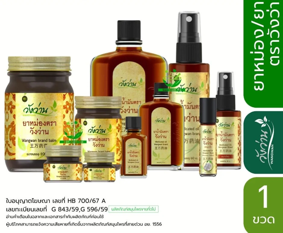 Dầu thảo dược xoa bóp Wangwan Brand Balm ảnh 1