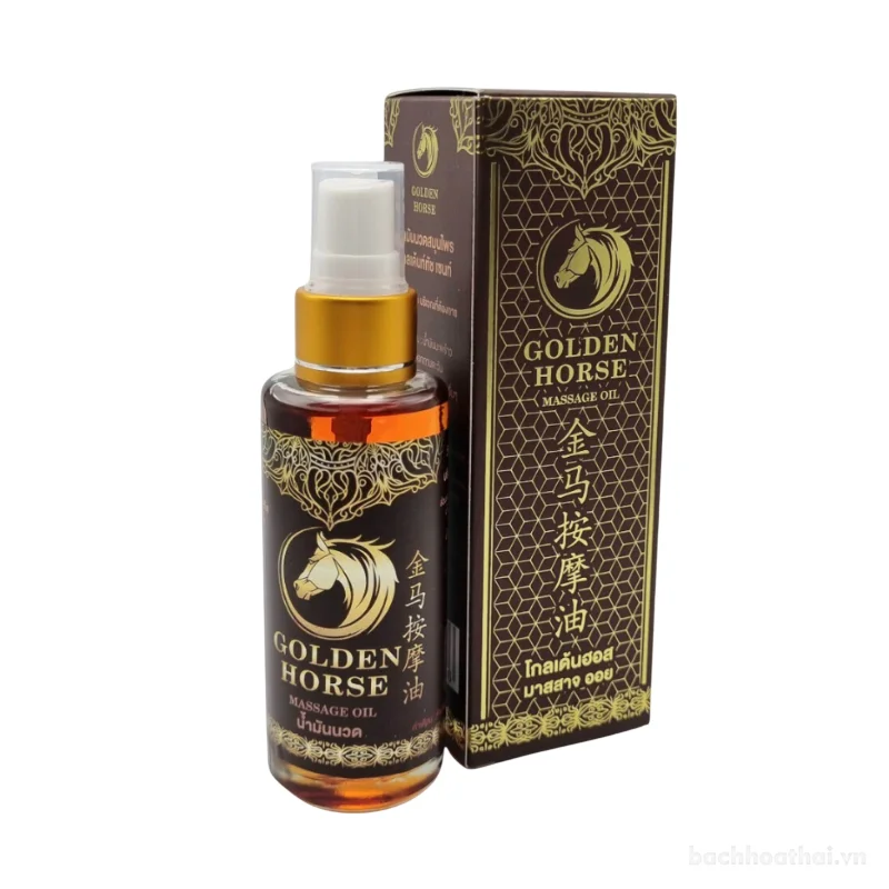 Dầu xoa bóp Ngựa Vàng Golden Horse Massage Oil  ảnh 10