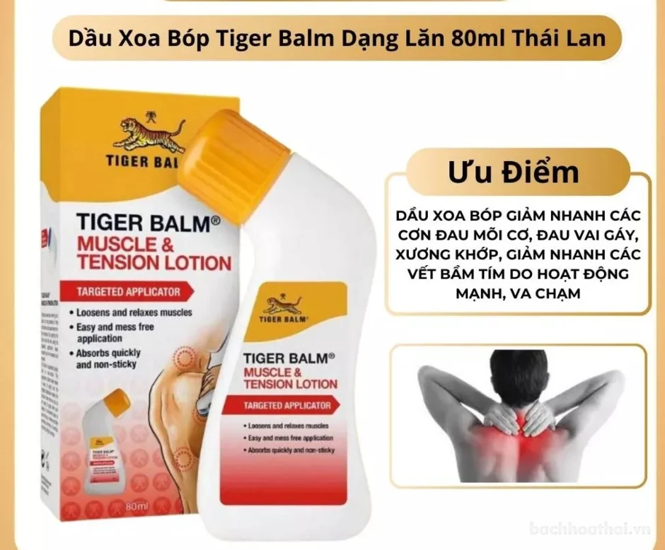 Kem Tiger balm Muscle Rub, miếng dán Plaster-RD giảm bong gân cơ ảnh 14