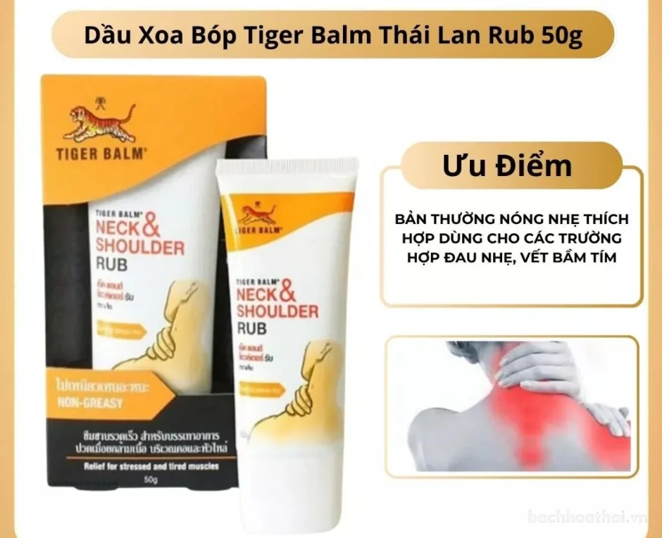 Kem Tiger balm Muscle Rub, miếng dán Plaster-RD giảm bong gân cơ ảnh 15