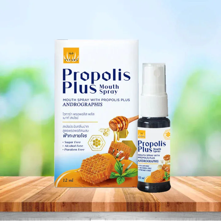 Xịt Họng Keo Ong Propolis Plus 12ml Xuyên Tâm Liên Giảm Đau Họng Khan Tiếng Nhiệt Miệng  ảnh 2