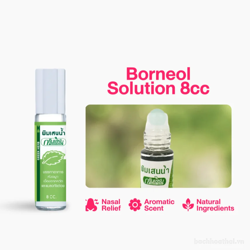 Dầu khuynh diệp Green Herb Borneol  ảnh 2