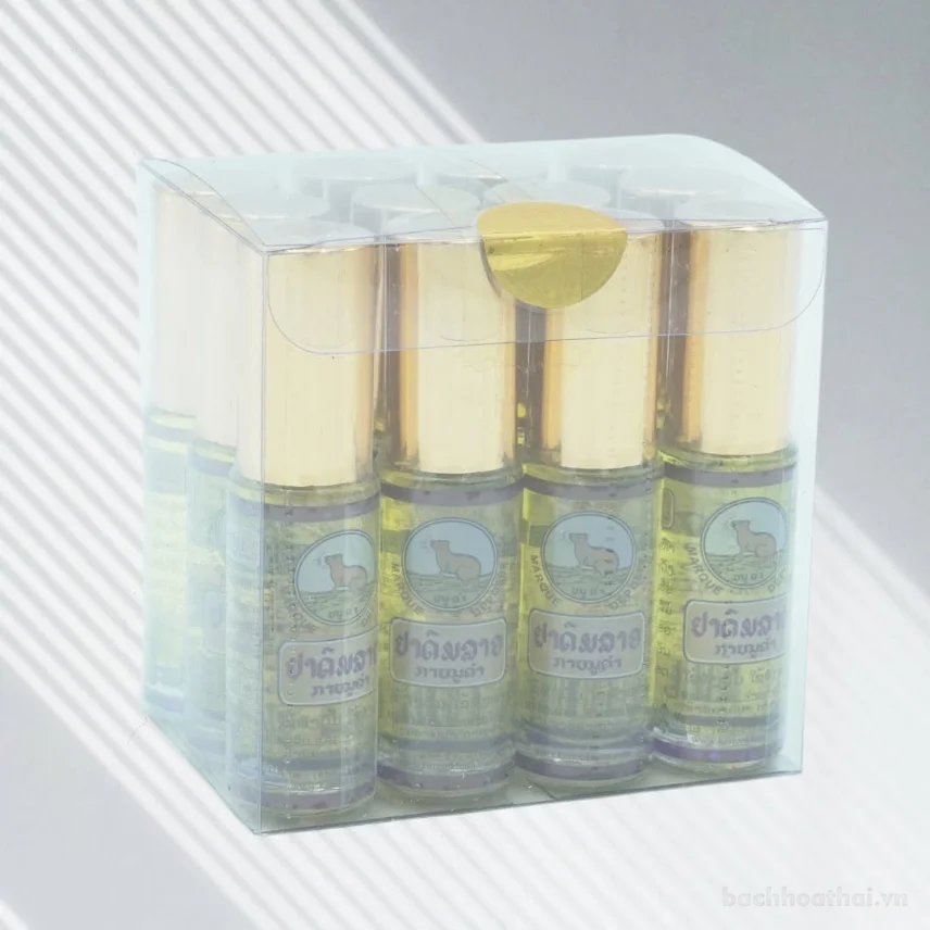 Dầu khuynh diệp con chồn KanouKham Lao Marque Deposee 5cc
 ảnh 9