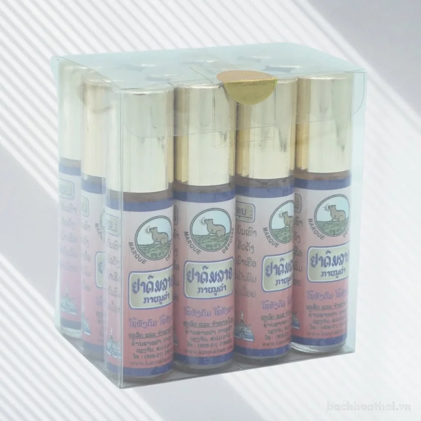 Dầu khuynh diệp con chồn KanouKham Lao Marque Deposee 5cc
 ảnh 10