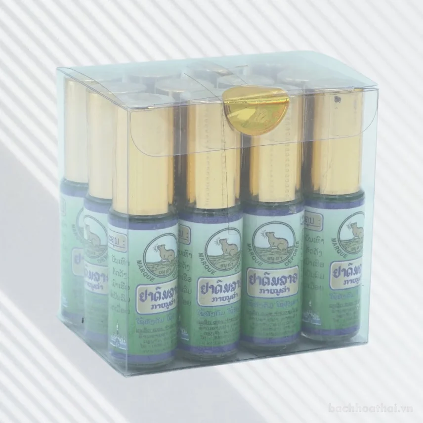 Dầu khuynh diệp con chồn KanouKham Lao Marque Deposee 5cc
 ảnh 11