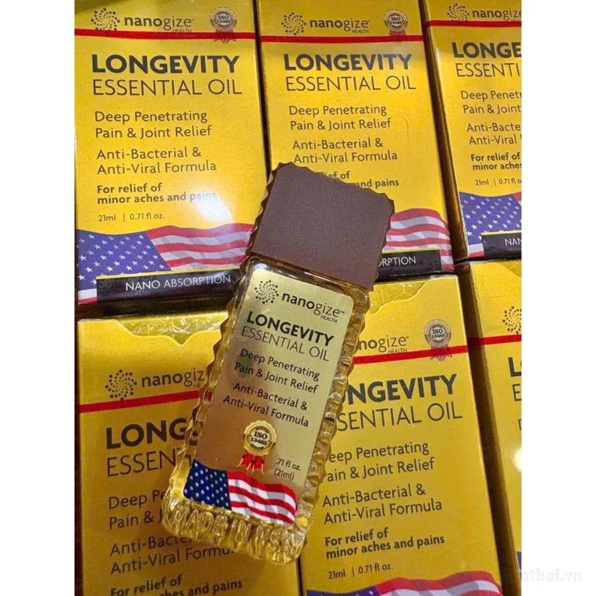 Dầu gió vàng NANOGIZE HEALTH Longevity Essential Oil (21ml) - Mỹ ảnh 9
