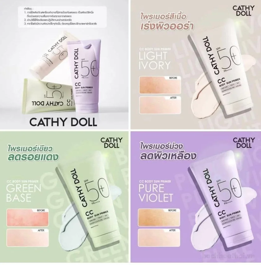 Kem chống nắng Cathy Doll CC Body Sun Primer SPF 50+ PA++++ ảnh 3