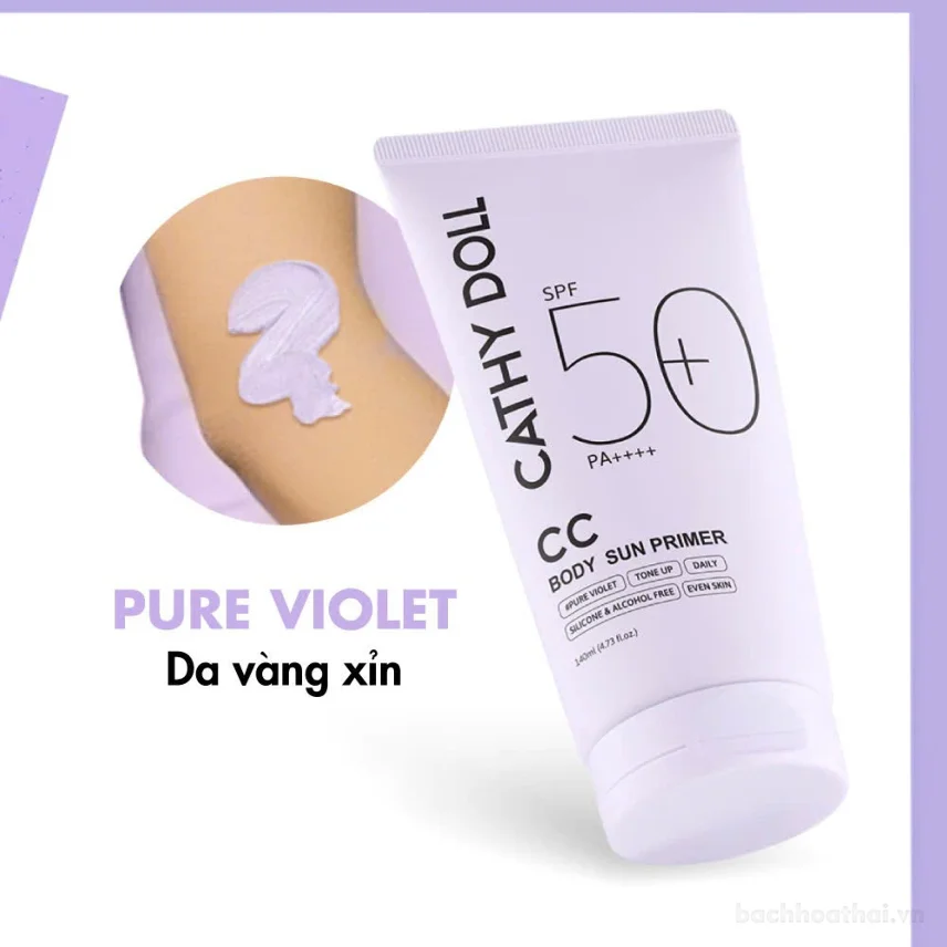 Kem chống nắng Cathy Doll CC Body Sun Primer SPF 50+ PA++++ ảnh 11