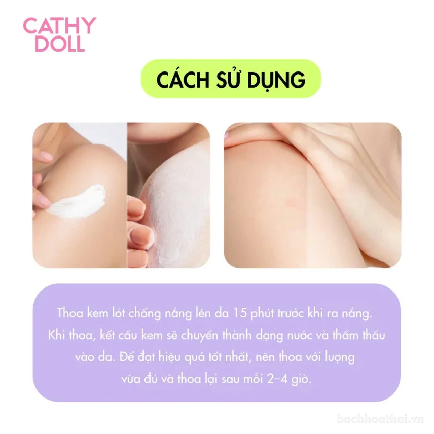 Kem chống nắng Cathy Doll CC Body Sun Primer SPF 50+ PA++++ ảnh 10