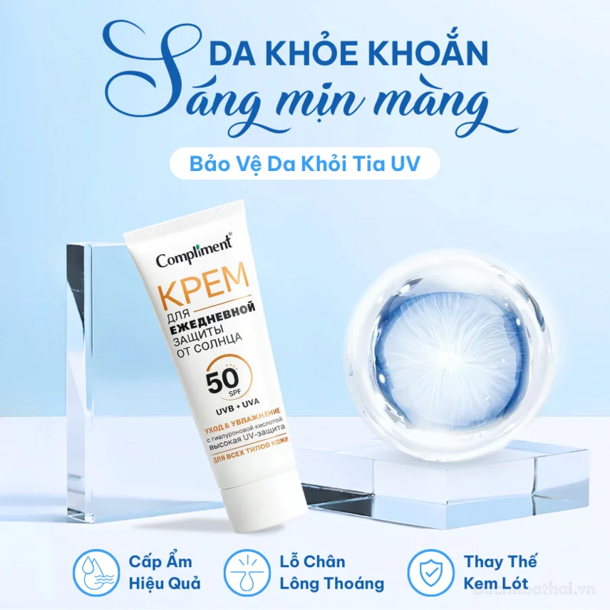 Kem chống nắng Compliment Kpem 50Spf ngăn UVB + UVA - Nga ảnh 7