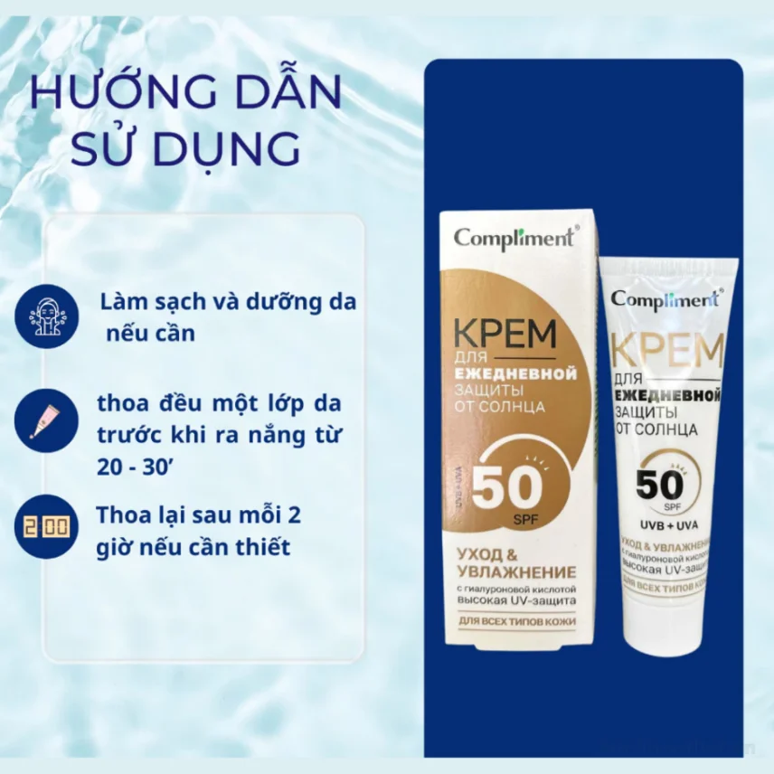 Kem chống nắng Compliment Kpem 50Spf ngăn UVB + UVA - Nga ảnh 10