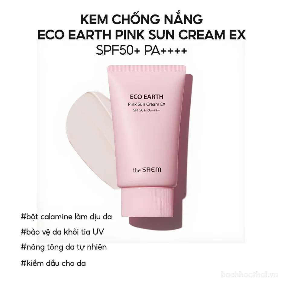 Kem chống nắng THE SAEM Eco Earth Sun Scream SPF 50+ PA++++ ảnh 10