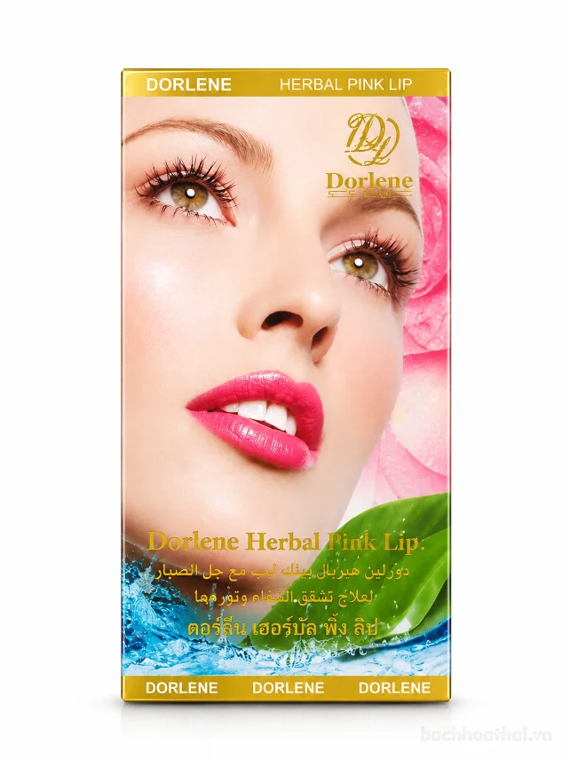 Son lì dưỡng trị thâm môi  Dorlene Herbal Pink Lip ảnh 5