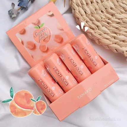 Son dưỡng môi Tanako Peach Soda Magic Lip Balm Thái Lan ảnh 4