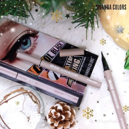 Kẻ mắt nước Cool Black Coloration Eyeliner SIVANNA COLORS Thái Lan ảnh 2