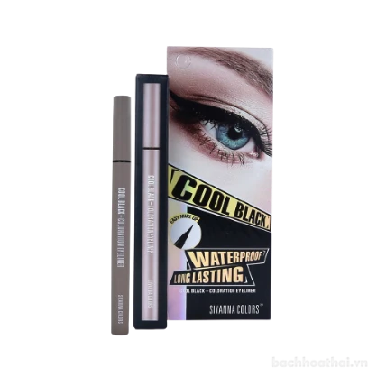 Kẻ mắt nước Cool Black Coloration Eyeliner SIVANNA COLORS Thái Lan ảnh 1
