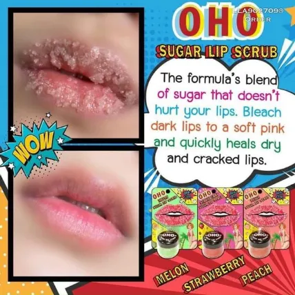 Tẩy tế bào chết môi Nitcher OHO Sugar Lip Scrub Thái Lan ảnh 2