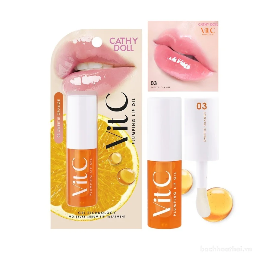 Son bóng Cathy Doll Vit C Plumping Lip Oil  ảnh 15