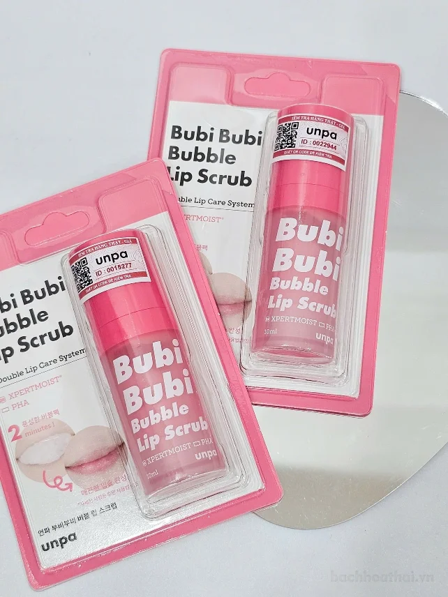Bọt tẩy tế bào chết môi Unpa Bubi Bubi Bubble 10ml ảnh 2