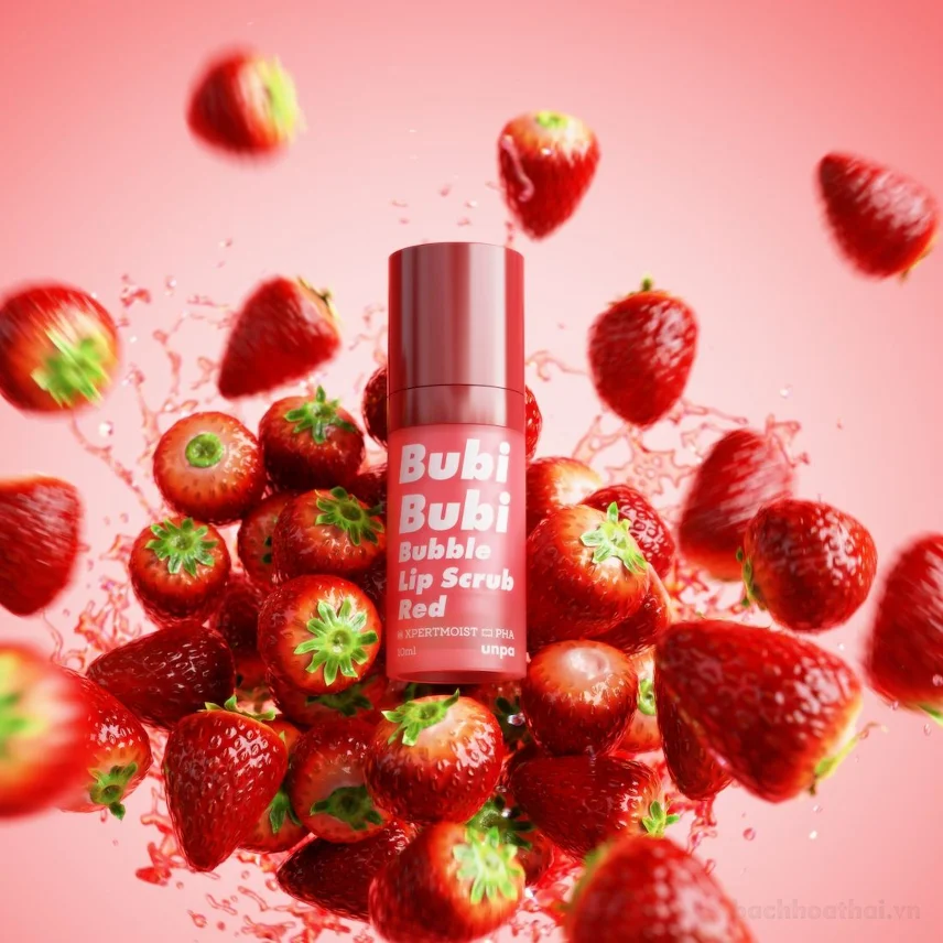 Bọt tẩy tế bào chết môi Unpa Bubi Bubi Bubble 10ml ảnh 13