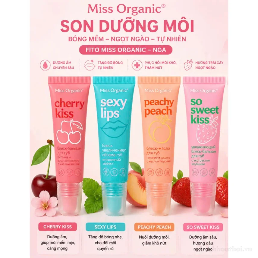 Son dưỡng bóng mềm môi Fito Miss Organic - Nga ảnh 6