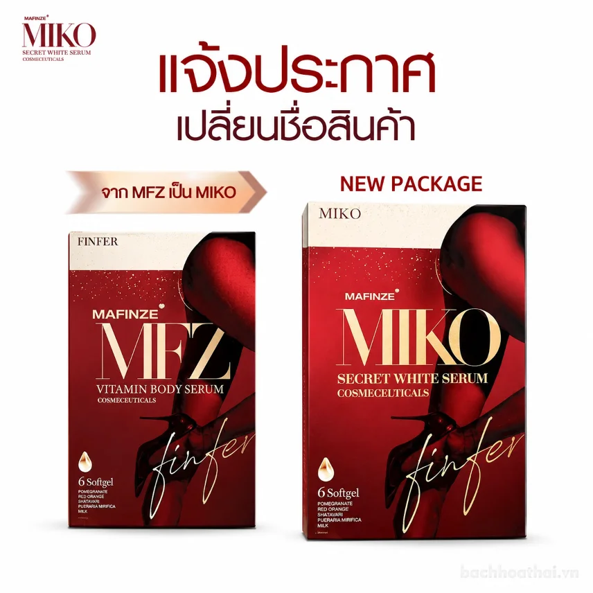 Viên đặt âm đạo Mafinze Miko Secret White Serum chấm dứt các vấn đề phụ nữ ảnh 2