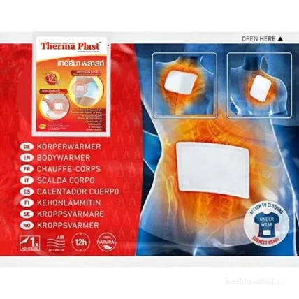 Miếng dán giảm đau bụng kinh, giảm đau lưng, cổ vai gáy Therma Plast Air Activated Therapeutic Heat Pad 
 ảnh 6