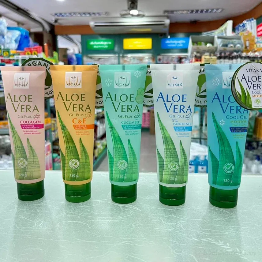 Gel nha đam da kích ứng Vitara Aloe Vera 5% Panthanol làm dịu da ảnh 2