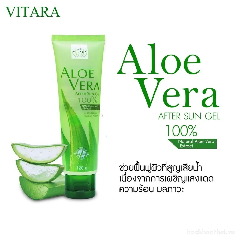 Gel nha đam da kích ứng Vitara Aloe Vera 5% Panthanol làm dịu da ảnh 15