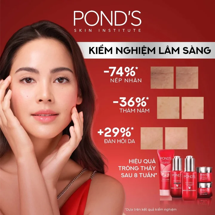 Pond's Skin institude mờ đốm nâu và nếp nhăn với 50X Hexyl-Retinol 45G ảnh 3
