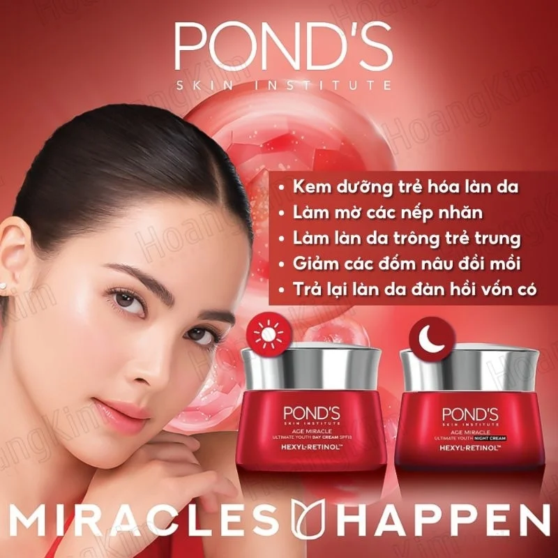 Pond's Skin institude mờ đốm nâu và nếp nhăn với 50X Hexyl-Retinol 45G ảnh 9