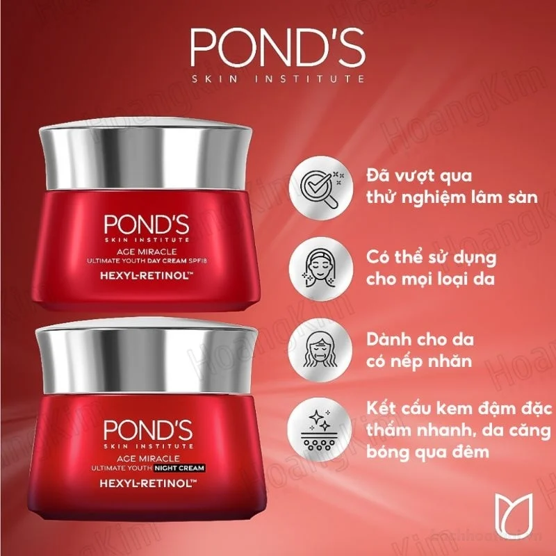 Pond's Skin institude mờ đốm nâu và nếp nhăn với 50X Hexyl-Retinol 45G ảnh 10
