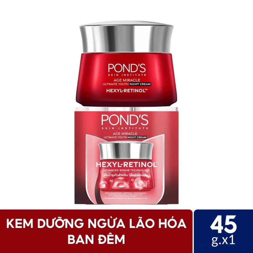 Pond's Skin institude mờ đốm nâu và nếp nhăn với 50X Hexyl-Retinol 45G ảnh 11