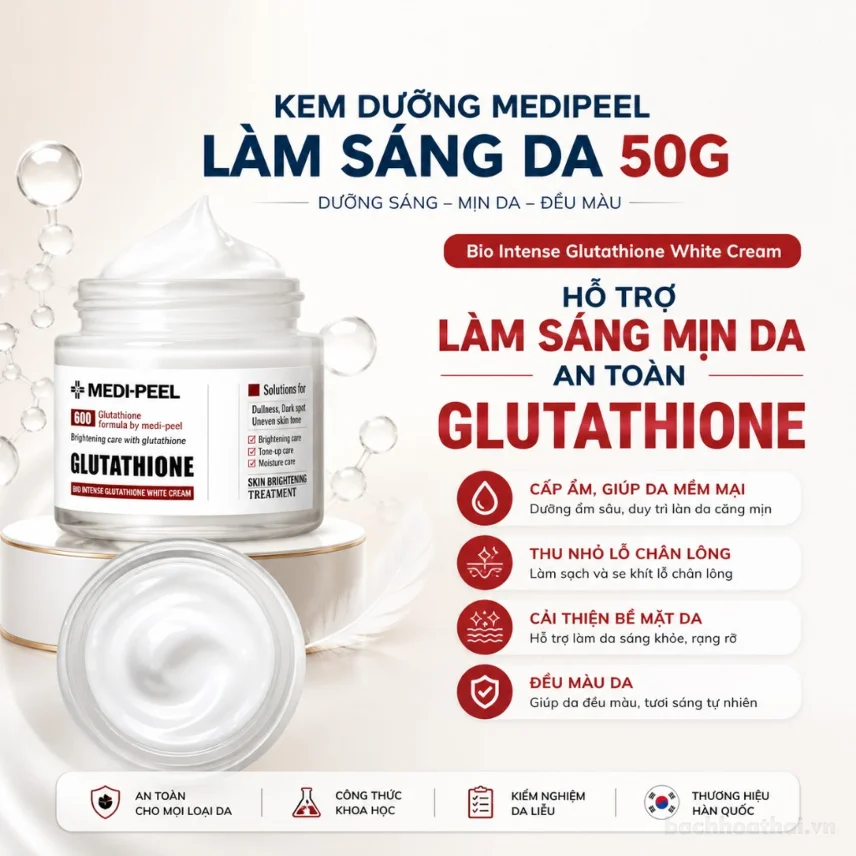 Kem dưỡng trắng Da MEDIPEEL Medi-Peel Bio-Intense Glutathione White Cream 50gr ảnh 12