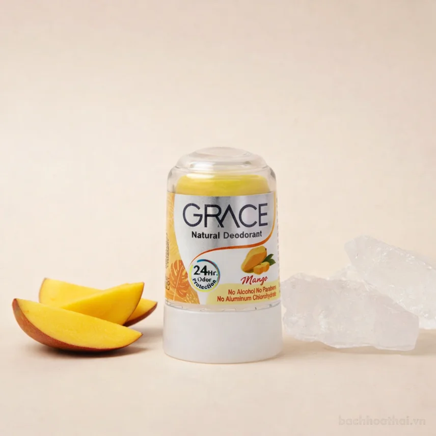 Lăn khử mùi đá khoáng Grace Natural Deodorant 70gr ảnh 15