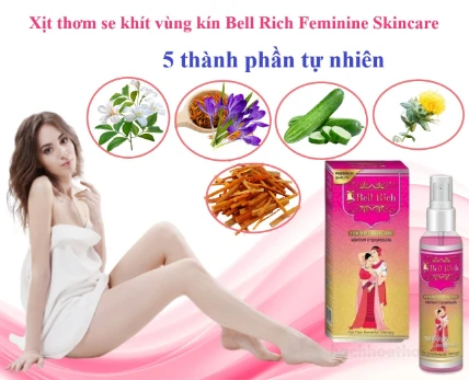 Xịt thơm chăm sóc vùng kín Bell Rich Feminine Skincare Thái Lan ảnh 3