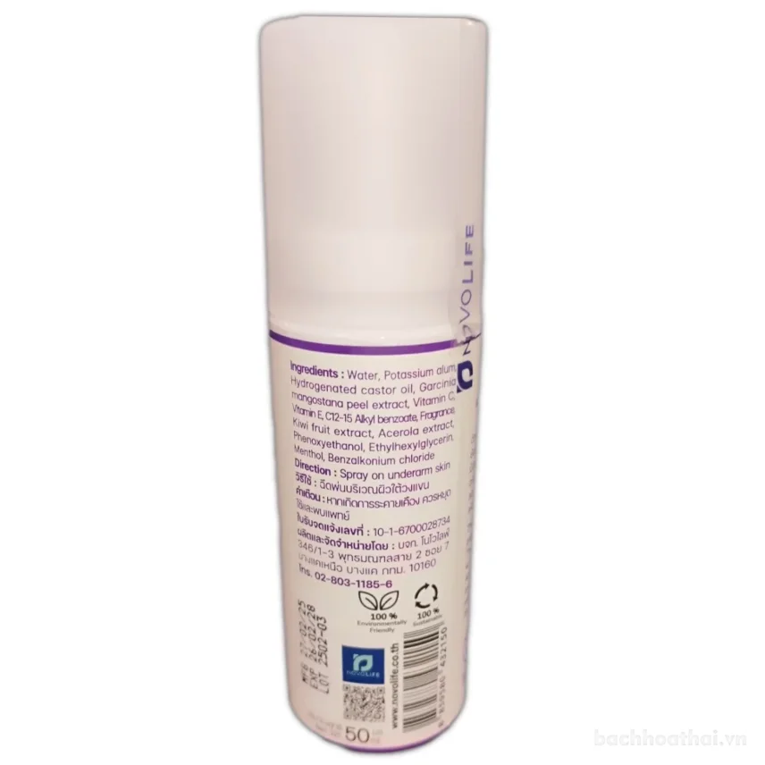 Xịt khử mùi Grace Potassium Alum C&E 24HRS 50ml ảnh 3