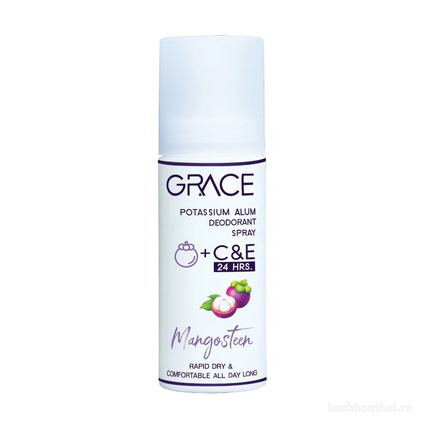 Xịt khử mùi Grace Potassium Alum C&E 24HRS 50ml ảnh 13