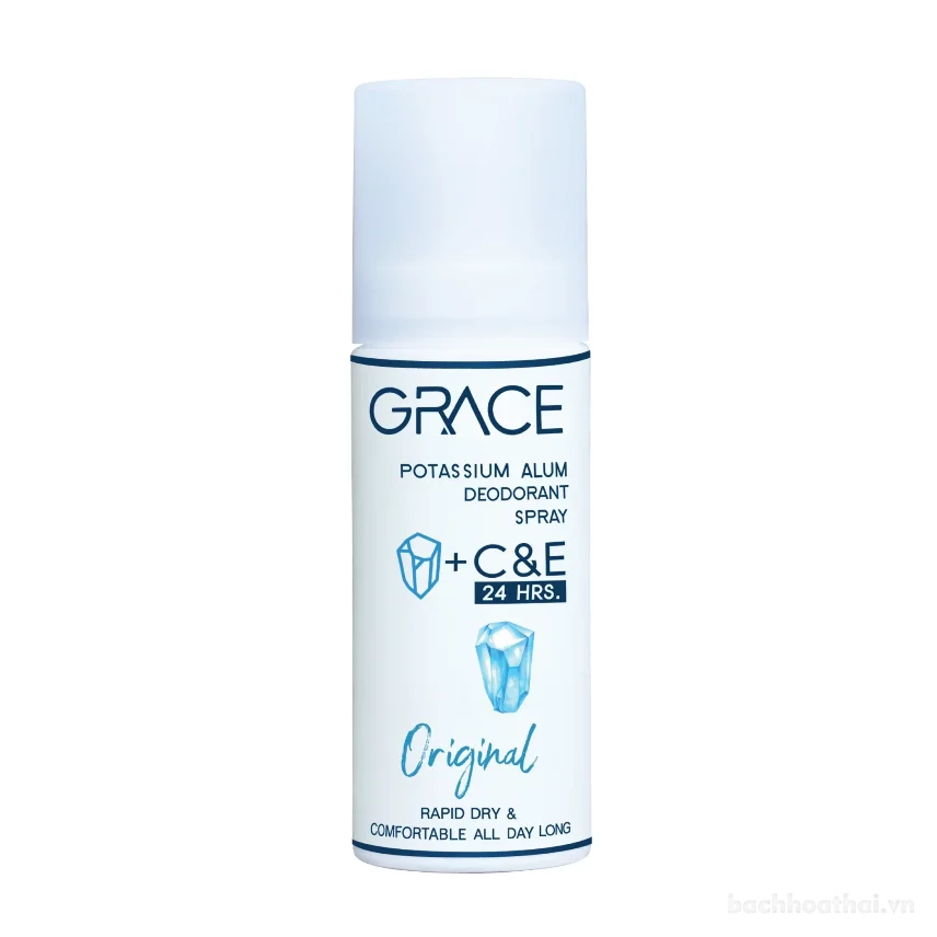 Xịt khử mùi Grace Potassium Alum C&E 24HRS 50ml ảnh 14