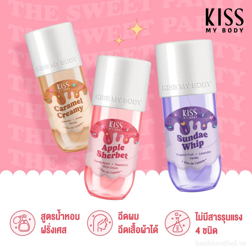 Nước hoa KISS MY BODY Eau de Toilette Sundae Whip 88 ml ảnh 9