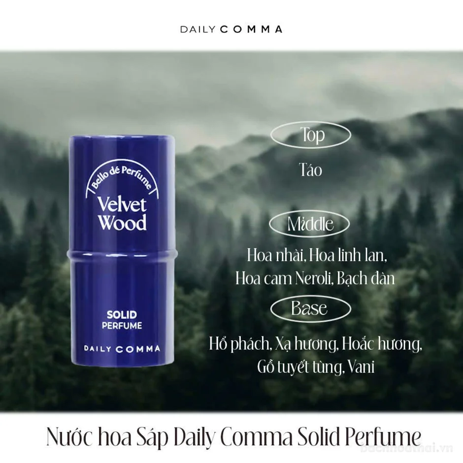 Nước hoa Sáp Daily Comma Solid Perfume hương thơm dịu nhẹ nhỏ gọn 4.7g ảnh 11