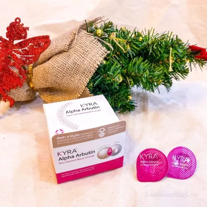 Bột kích trắng Kyra Alpha Arbutin Rice Ferment Booster Powder ảnh 5