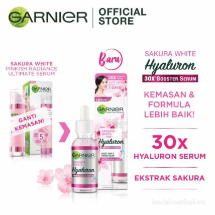 Serum Garnier New Sakura White Hyaluron Thái Lan ảnh 4