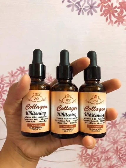 Serum dưỡng trắng da chống oxy hóa Collagen Whitening Facial Thái Lan ảnh 9